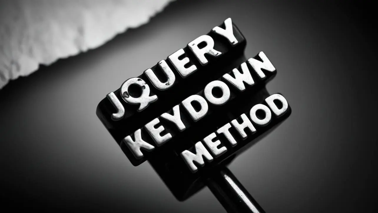 jQuery .keydown() Method