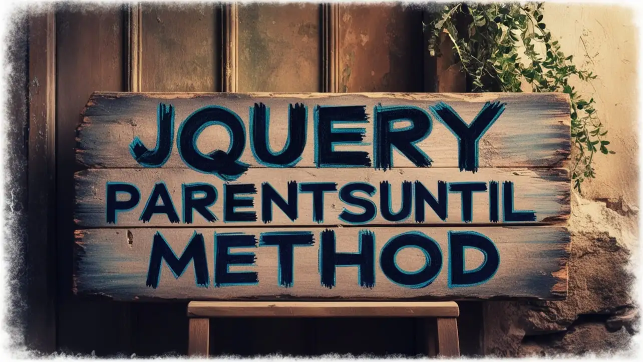 jQuery .parentsUntil() Method