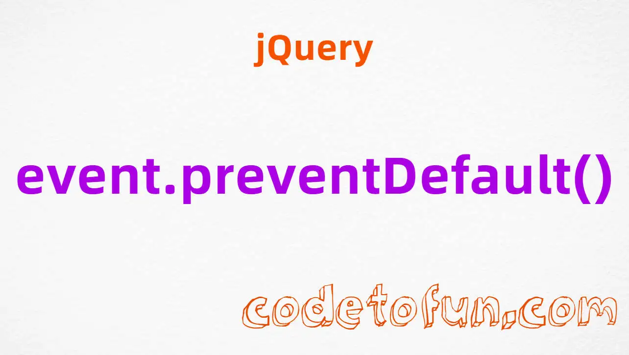 jQuery event.preventDefault()