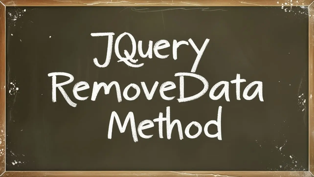 jQuery .removeData() Method