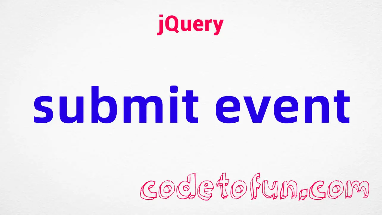 jQuery submit Event