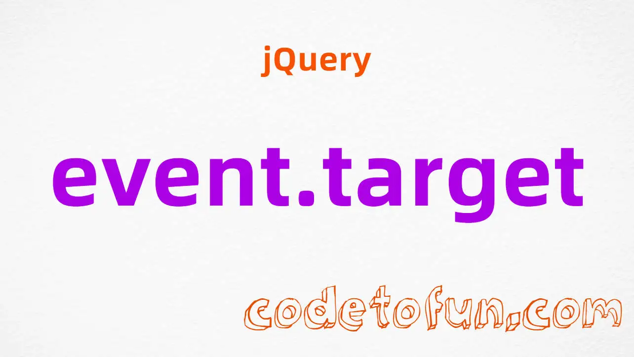 jQuery event.target