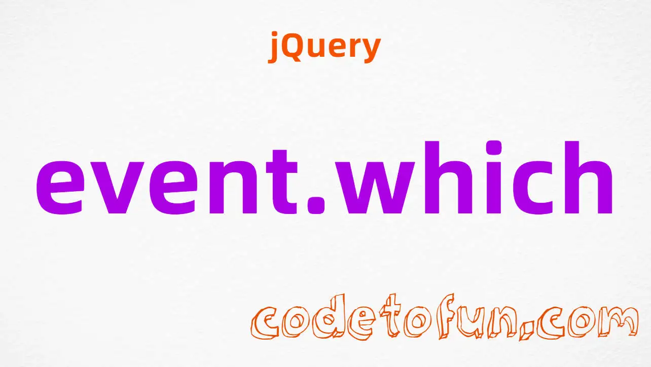 jQuery event.which