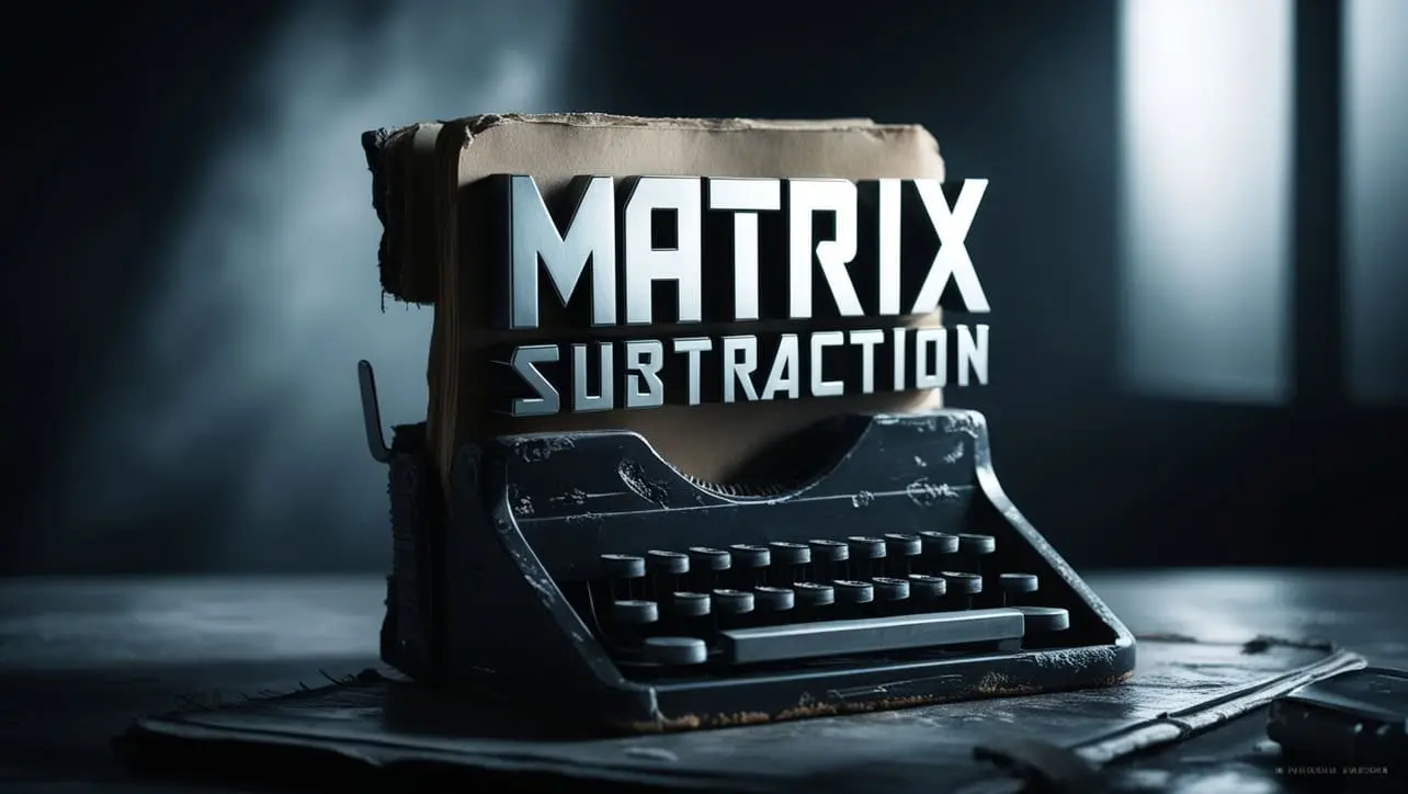 Java Program to Perform Matrix Subtraction