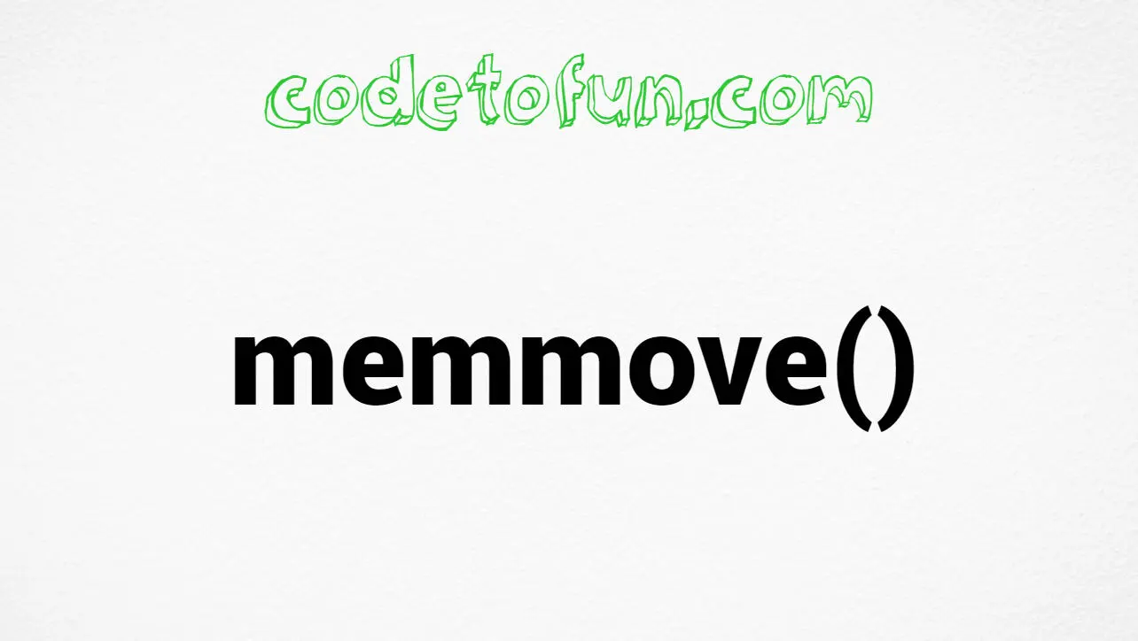 C memmove() Function