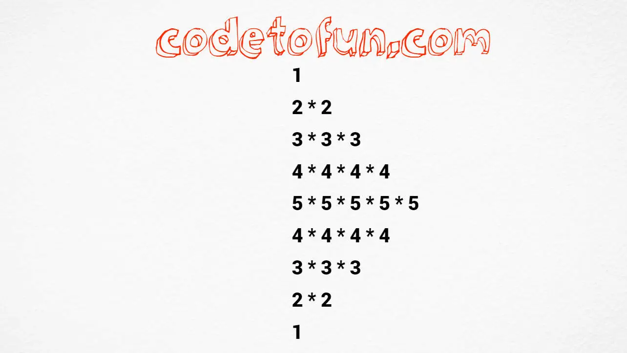 C# Number Pattern 31