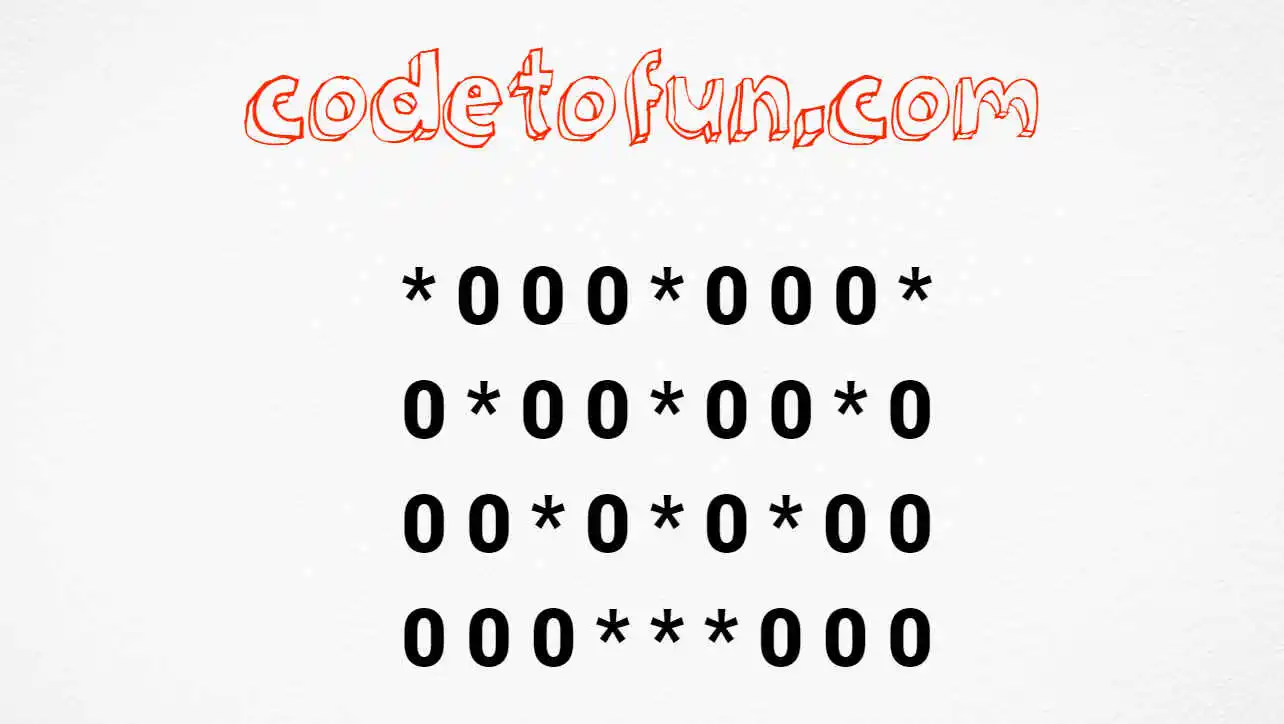 C++ Number Pattern 45