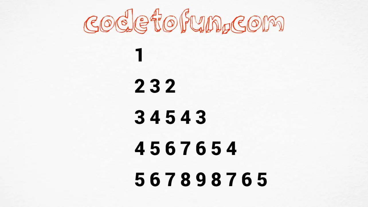 Java Number Pattern 52