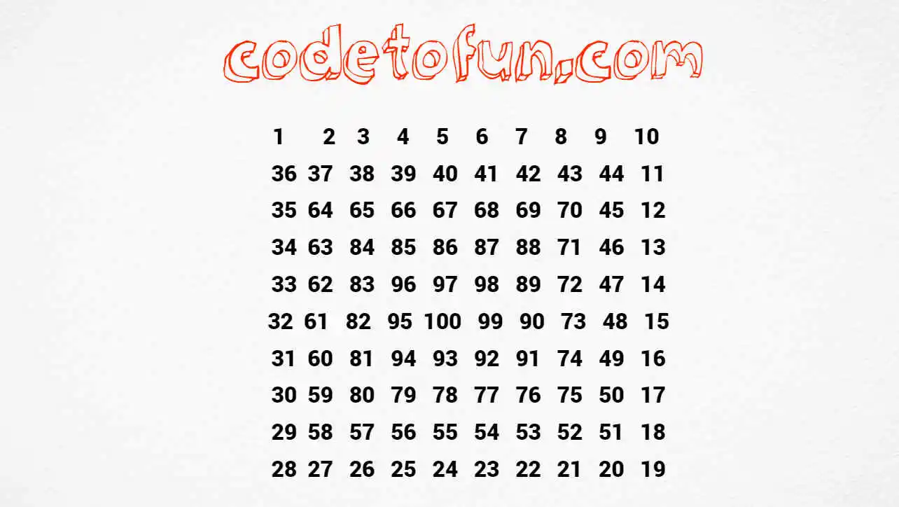 Python Number Pattern 62