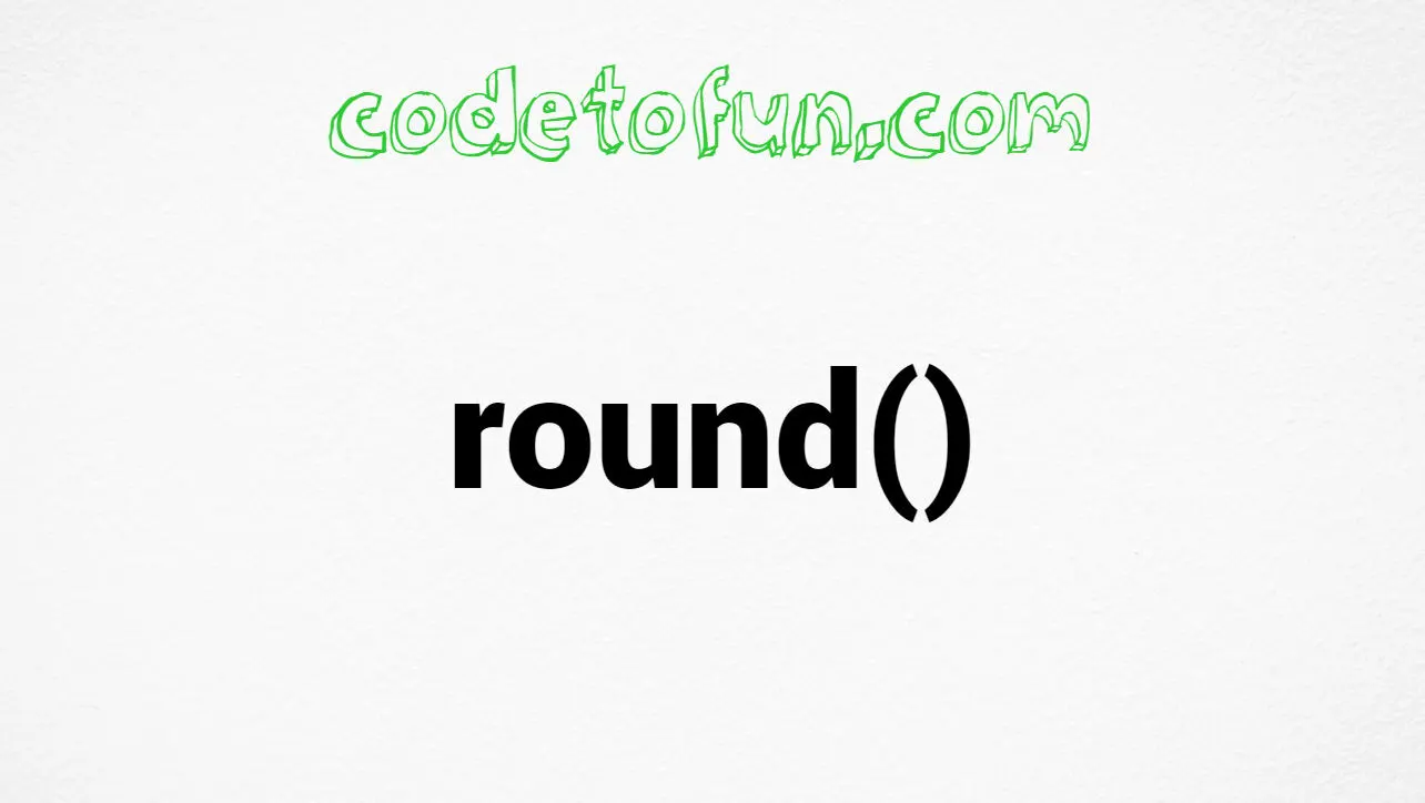 C round() Function