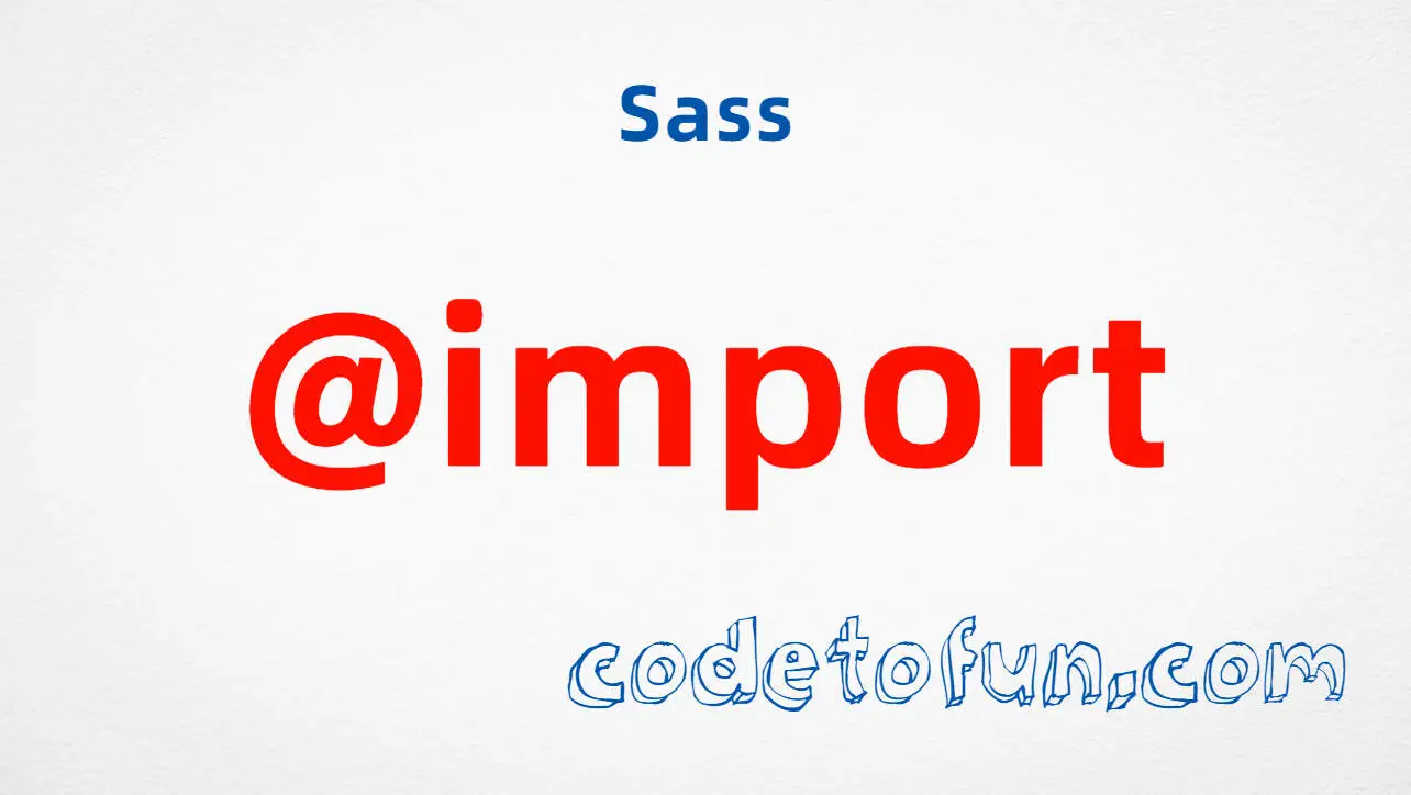 Sass @import and Partials