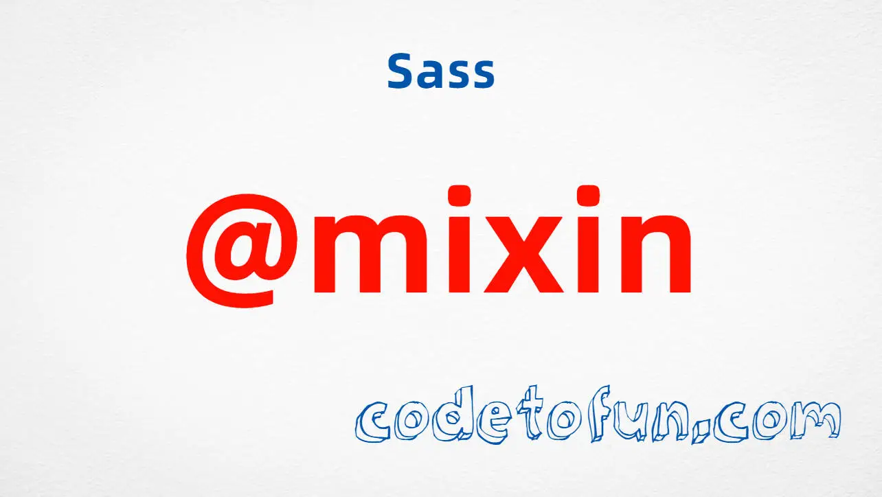 Sass @mixin and @include