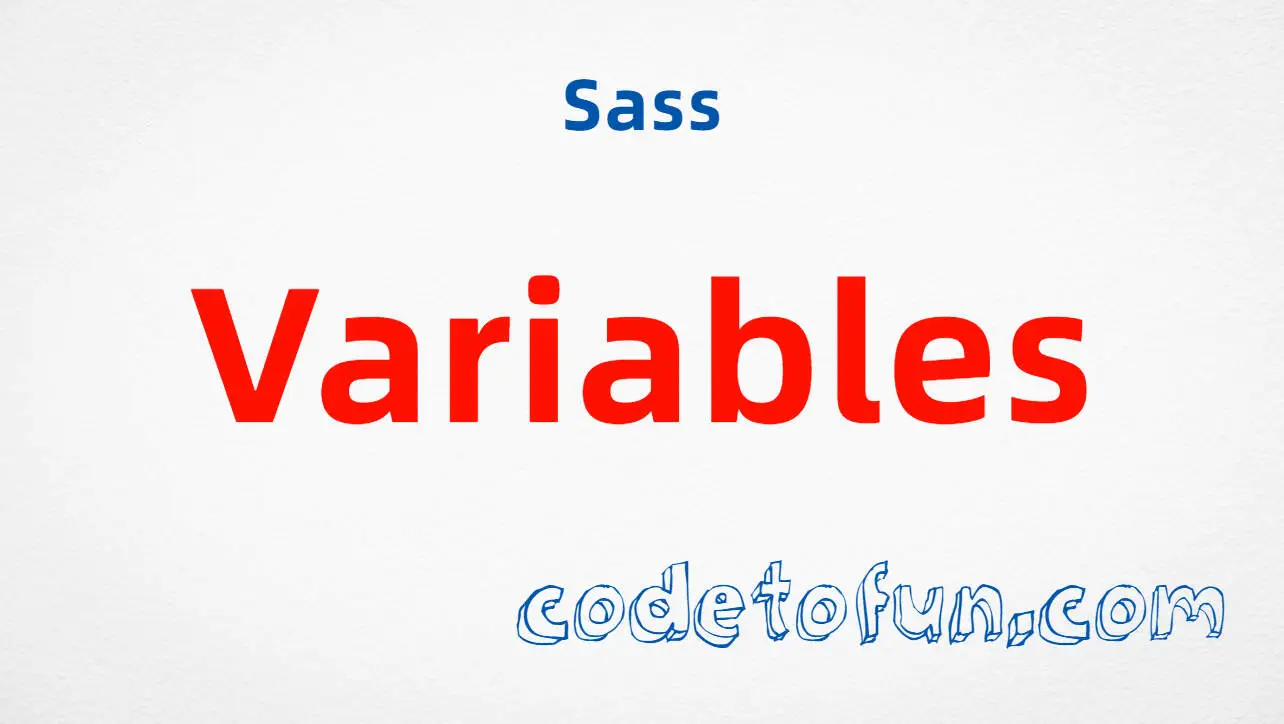 Sass Variables