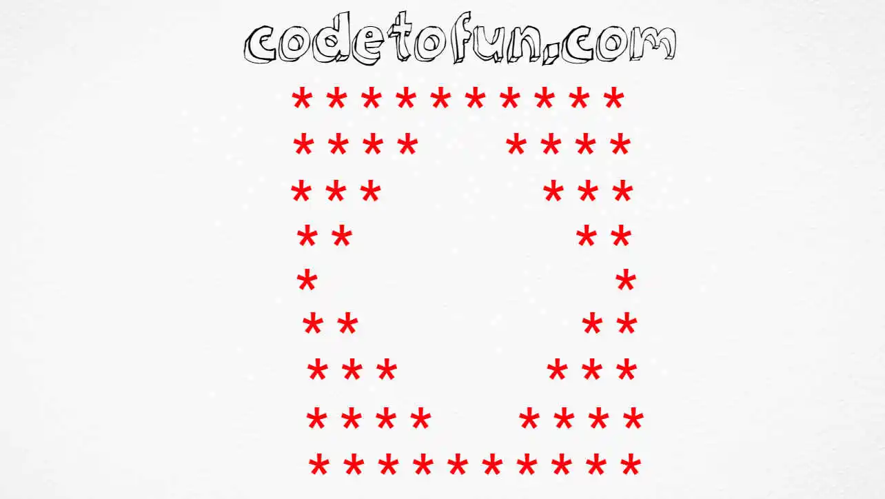 C# Star Pattern 11