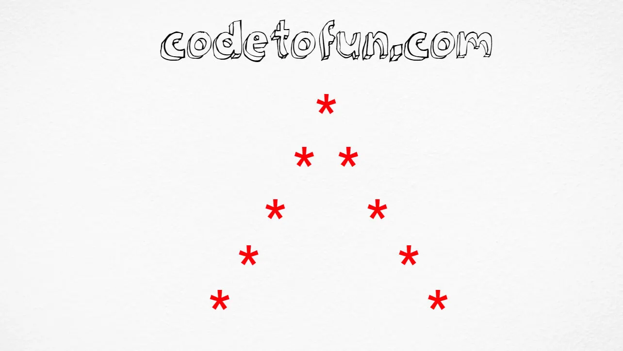 C# Star Pattern 7