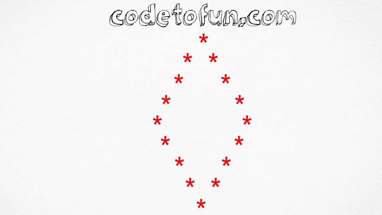 C# Star Pattern 9