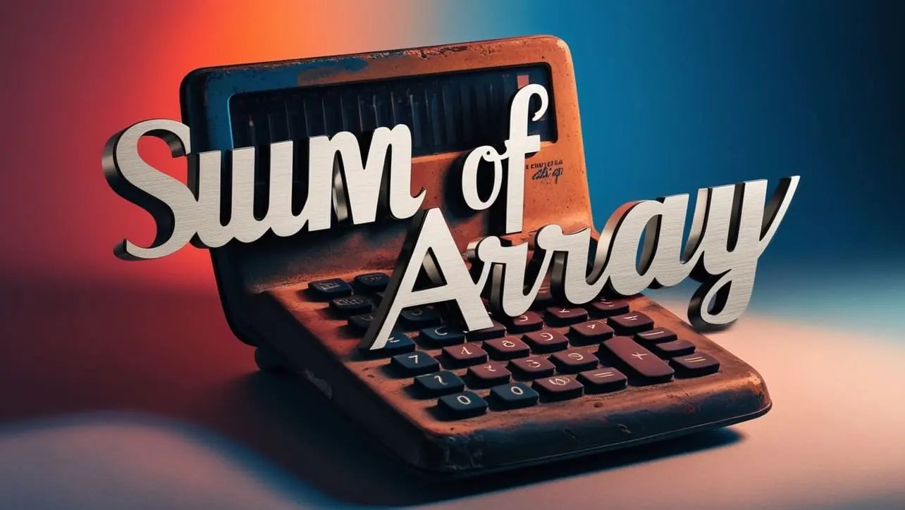 how to find the sum of array in python