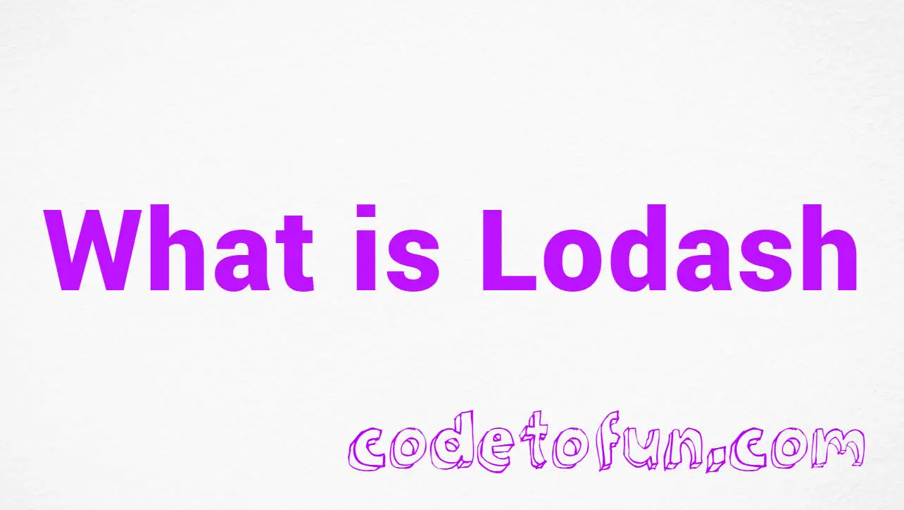 Lodash Introduction